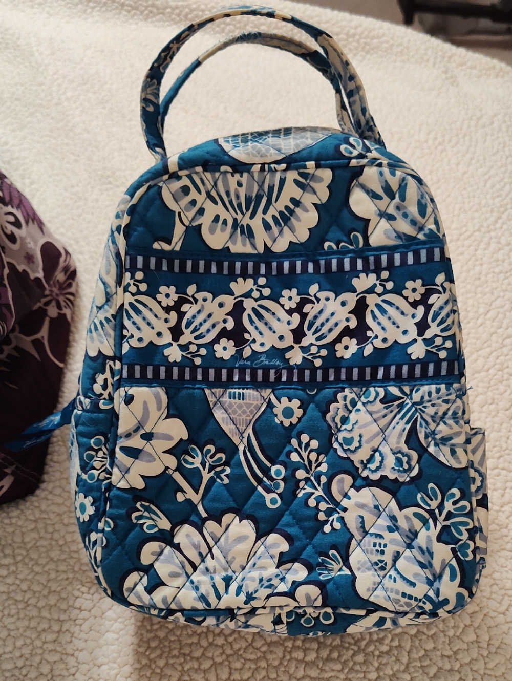 Retired Vera Bradley Blue Lagoon Cooler Bag/Lunch Tote